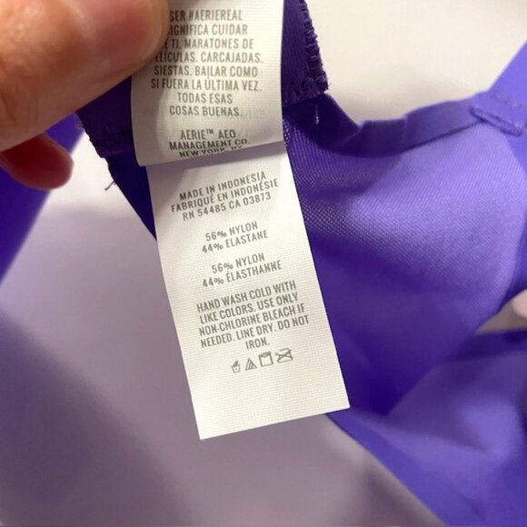NWT Aerie Smoothez Purple Unlined Sheer Mesh Balconette Underwire Bra 36C - Picture 10 of 10